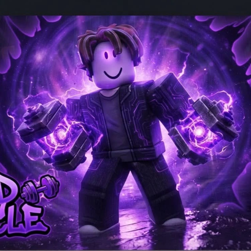 Void Muscle Roblox icon: void-energy dumbbell